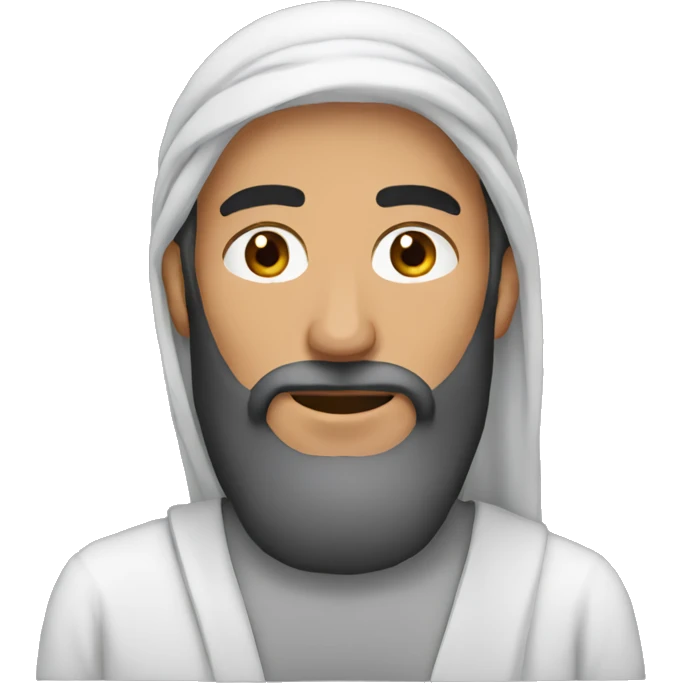 arab man with beard and gradient emoji