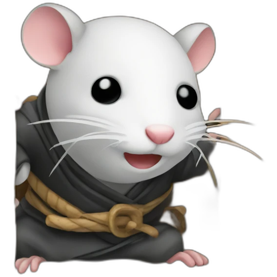 ninja rat stuck in trap emoji