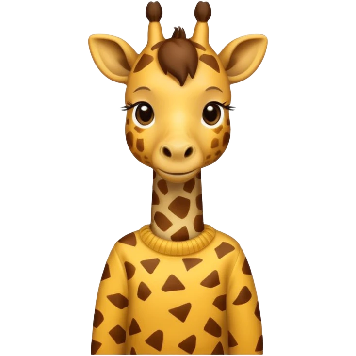 giraffe wearing sweater emoji