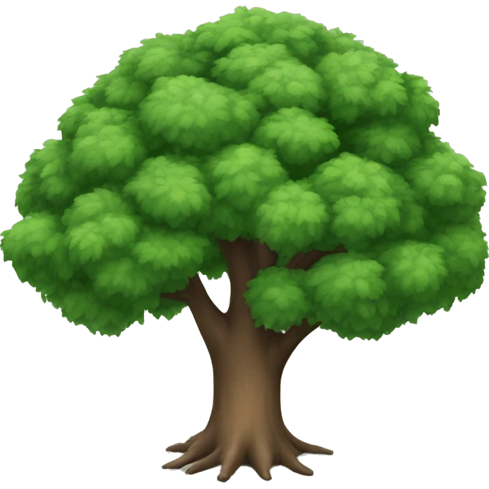 overhead view of a tree rog emoji