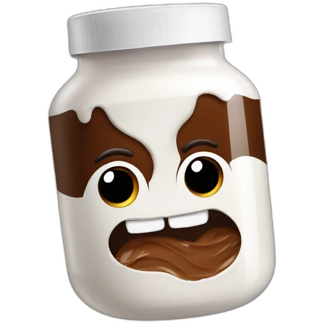 Nutella qui souri emoji