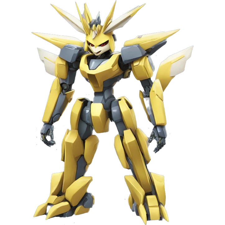 Mechanical Jolteon-Medabot-Mecha full body emoji