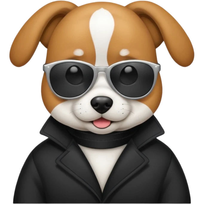 Dog wearing sunglasses  emoji