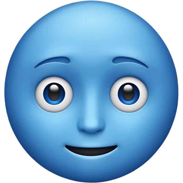 Blue face emoji  emoji
