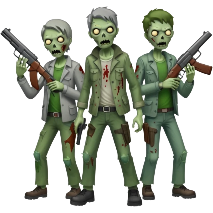 Call of duty Zombies con armas de fuego  emoji
