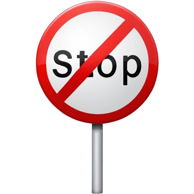 Stop sign emoji