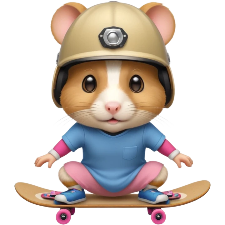 skater hamster emoji