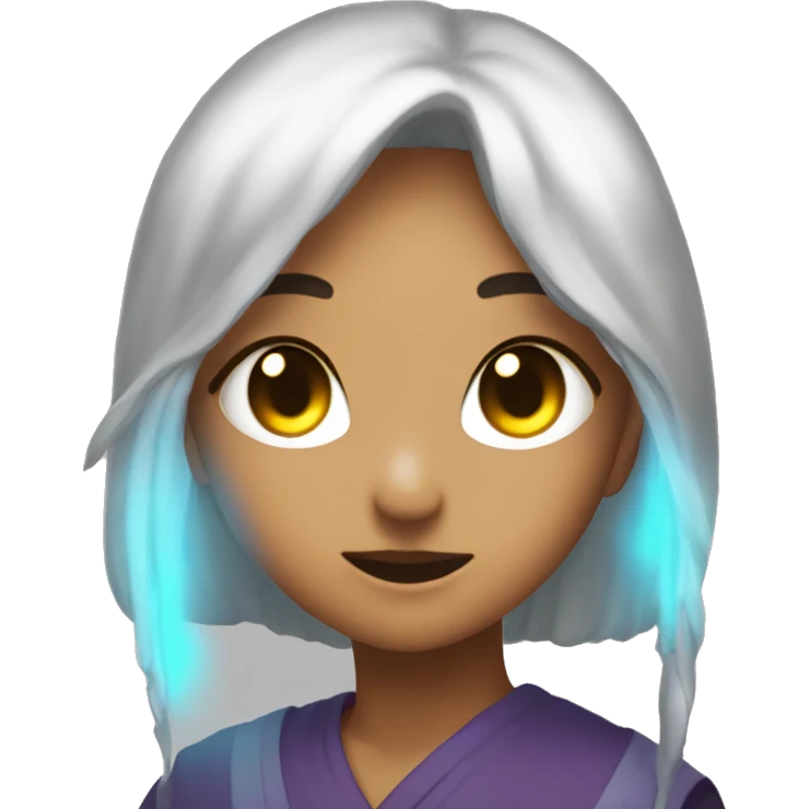 Yae miko with glowing tsundere eyes emoji