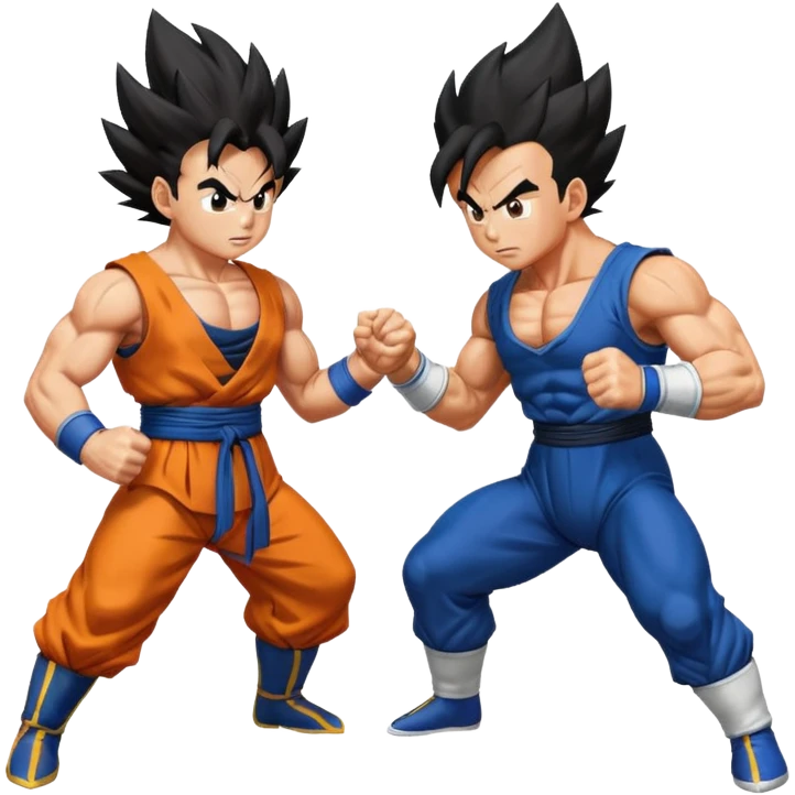 Goku and Vegeta  emoji