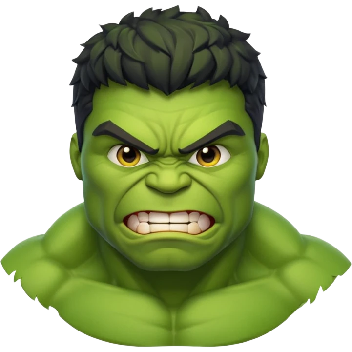 Hulk with full body empji style emoji