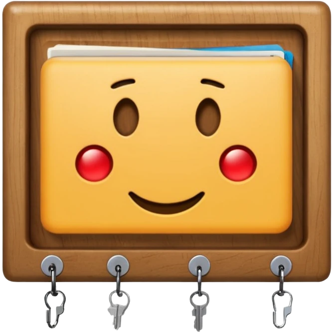 Wall Key holder emoji
