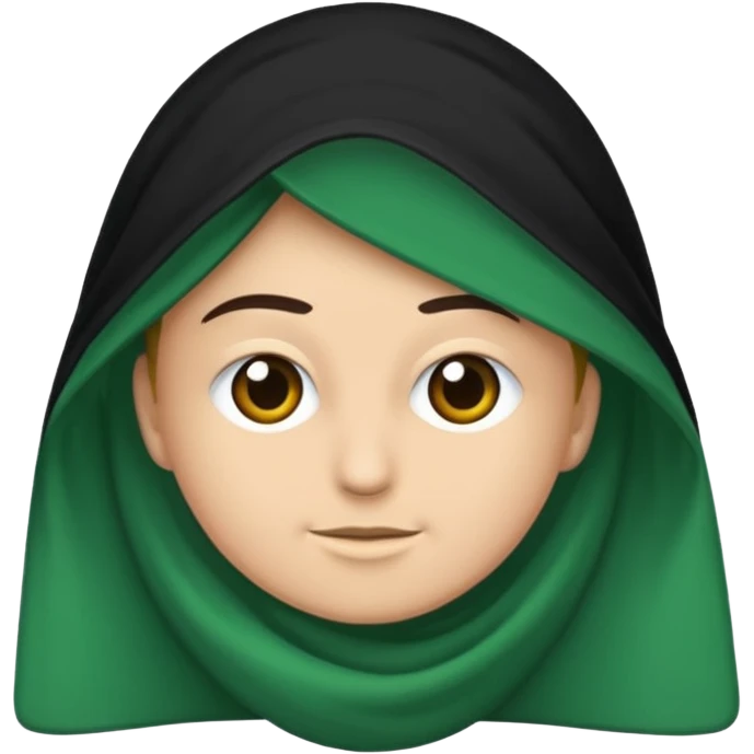 Üstü mavi ortasi siyah altı yeşil şeritli bayrak çiz emoji