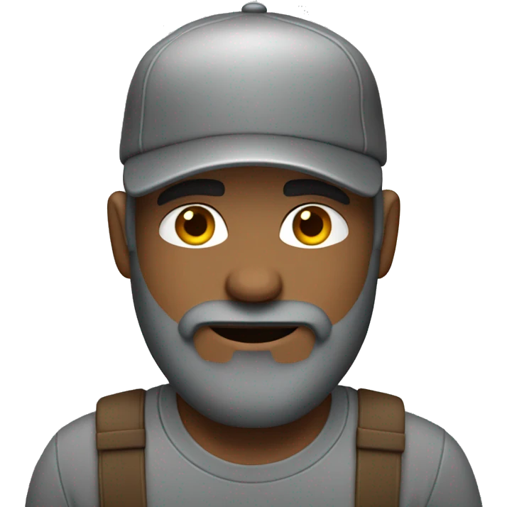 A guy with grey cap and beard emoji