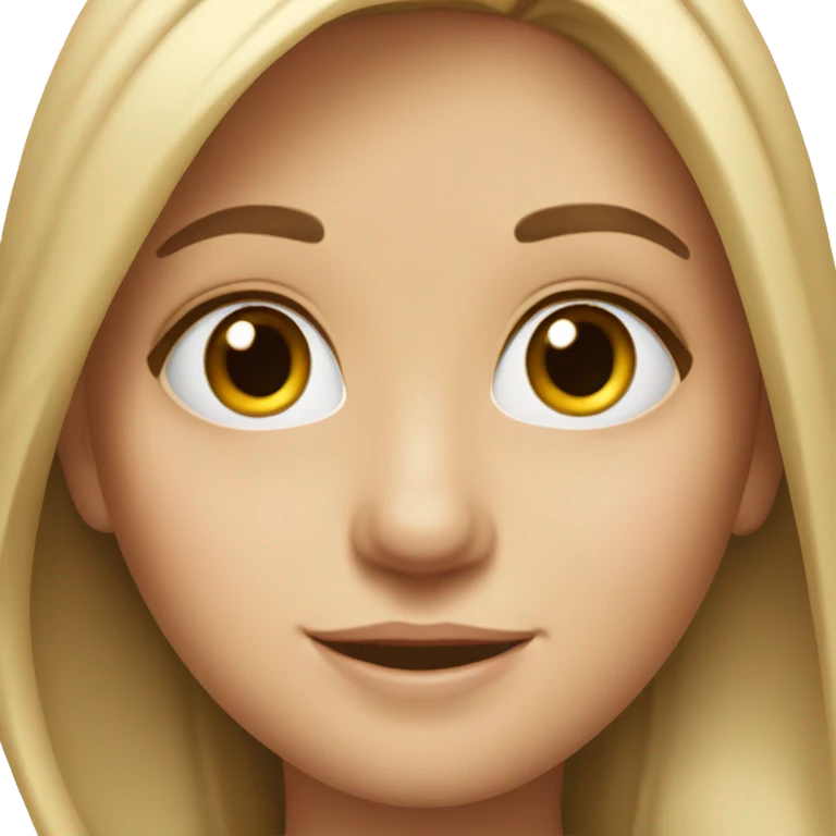 realistic portrait of girl emoji