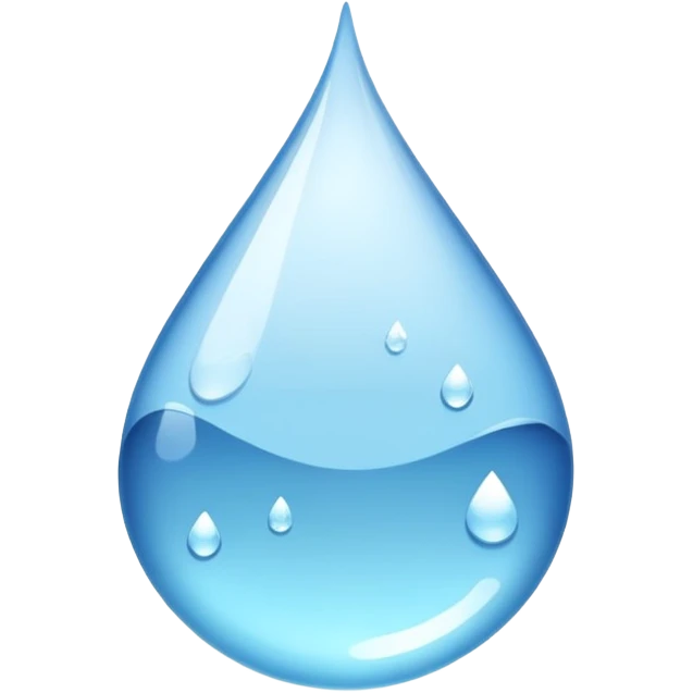 glass of water with droplets, refreshing and clear emoji