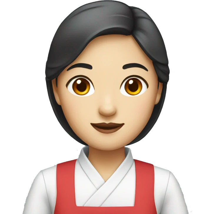 Chinese waitress emoji