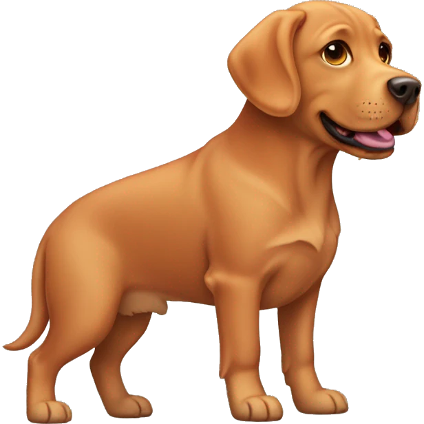 Red Labrador retriever dog  emoji