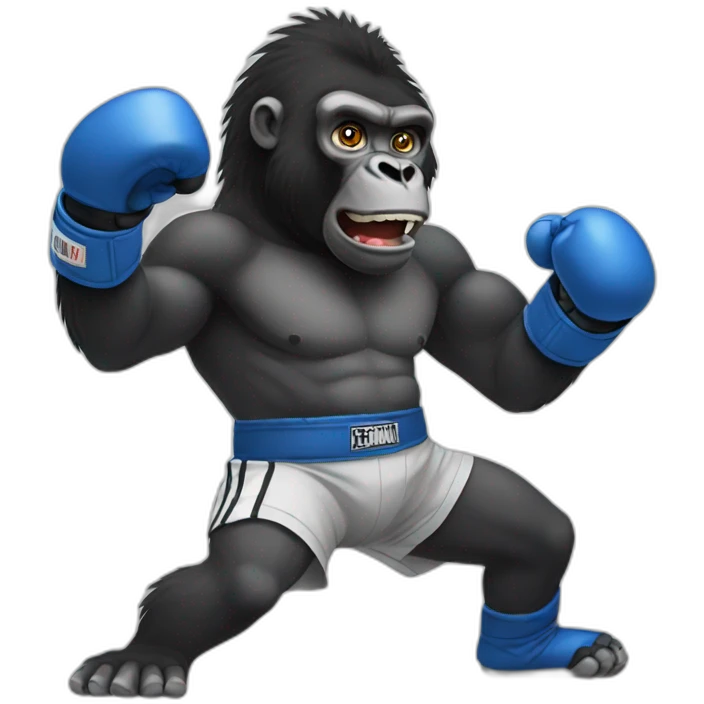 gorilla boxing emoji