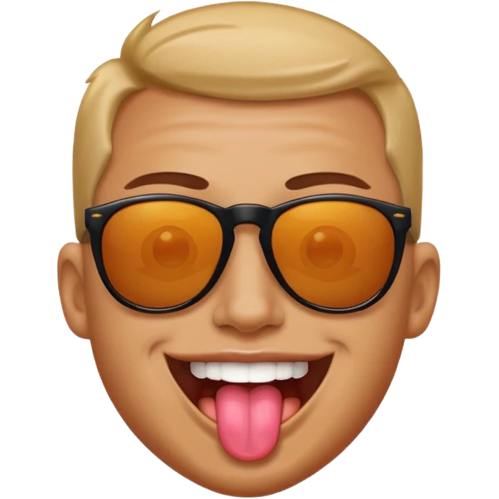 Gay freaky one with tongue out emoji