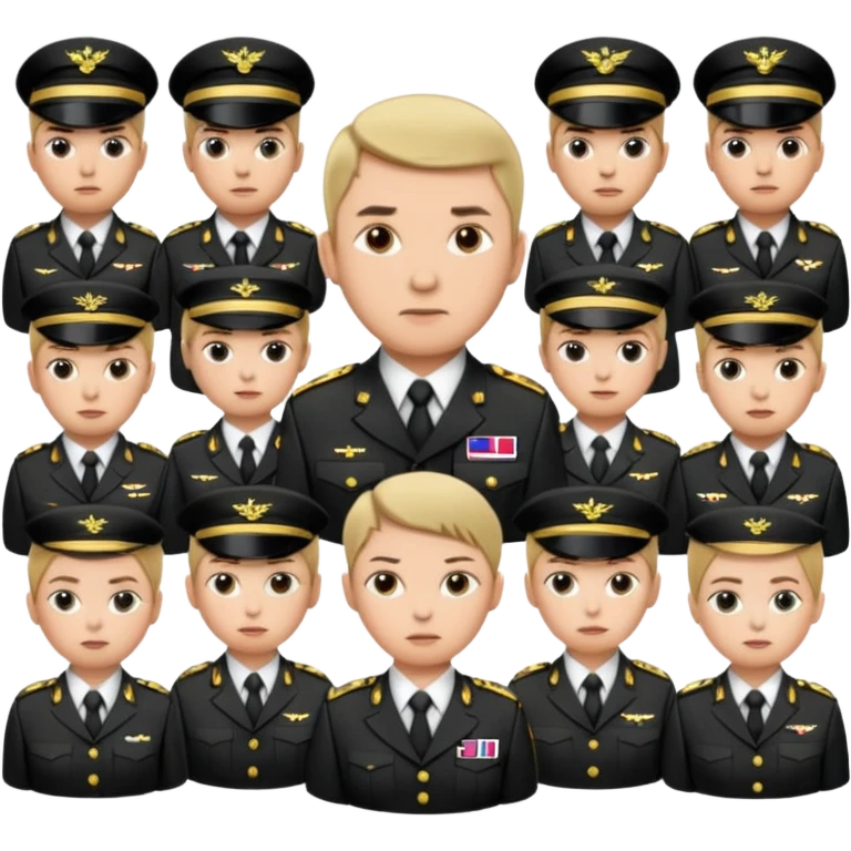Iceland army group image in professional look emoji