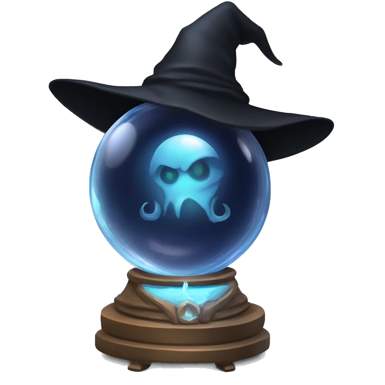 black witch crystal ball emoji