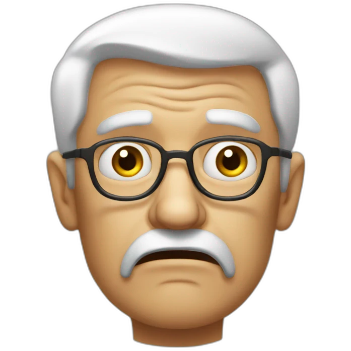 very dissapointed old man emoji