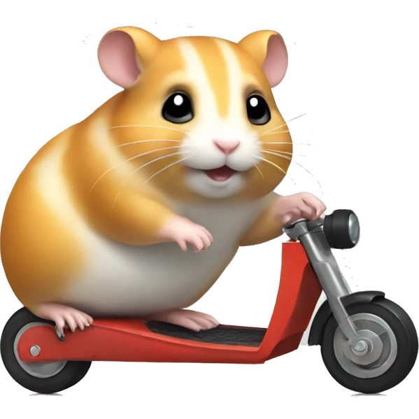 hamster on motorroller emoji