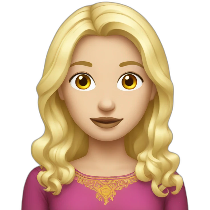 Ukrainian blonde emoji
