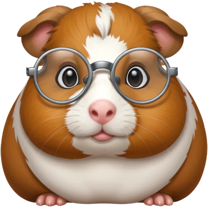 sherlock guinea pig with glasses emoji