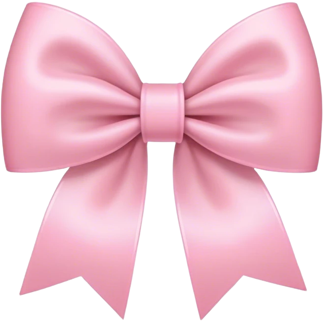 Light pink bows emoji