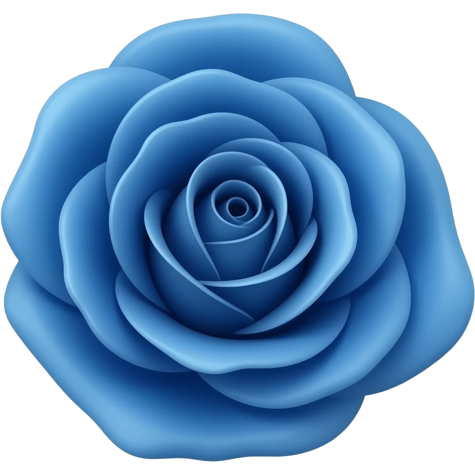Rosa azul emoji