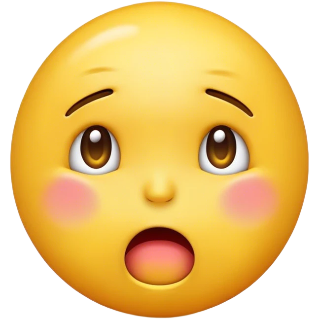 Yellow emoji with whining face emoji