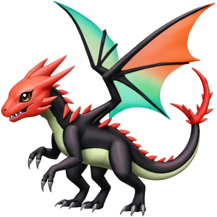 Meloetta-Guilmom-Salandit-Trico-Pokémon-Digimon-Fakémon-fusion-hybrid-creature emoji