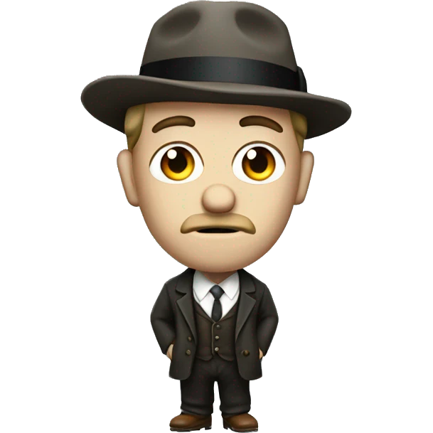 Peaky blinders full body with cigarette emoji