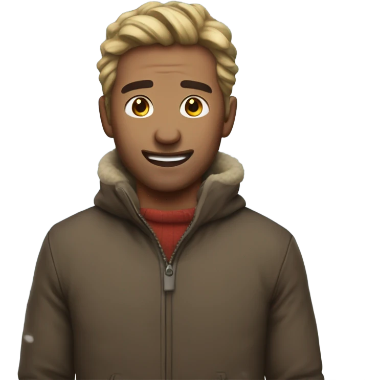 Man turde after snow shuffle emoji