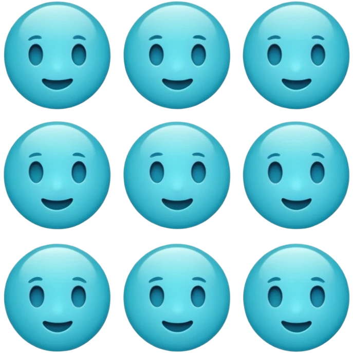 cyan circle emoji