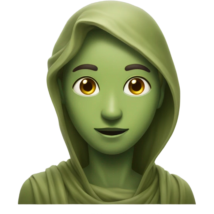 Olive green spirit emoji