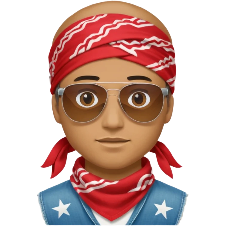 men with bandana & sunglass emoji