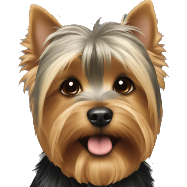 Yorkie kisses emoji