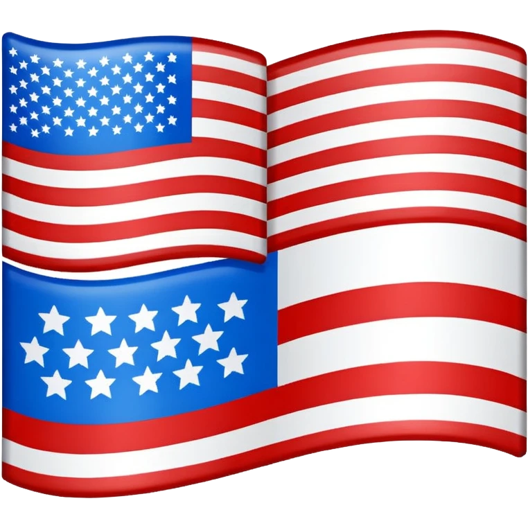 Pop art American flag emoji