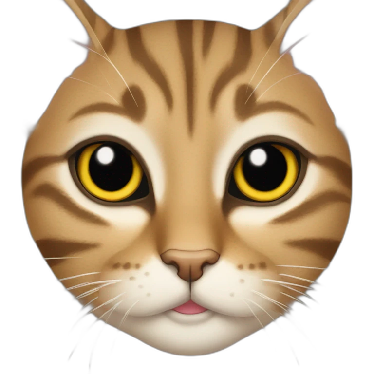 tabby cat with the text "sus" above it emoji