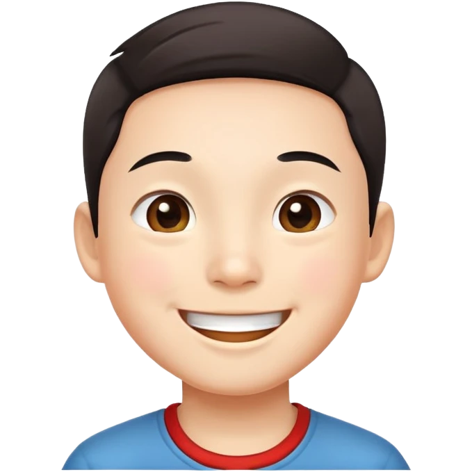 Happy Chinese boy emoji