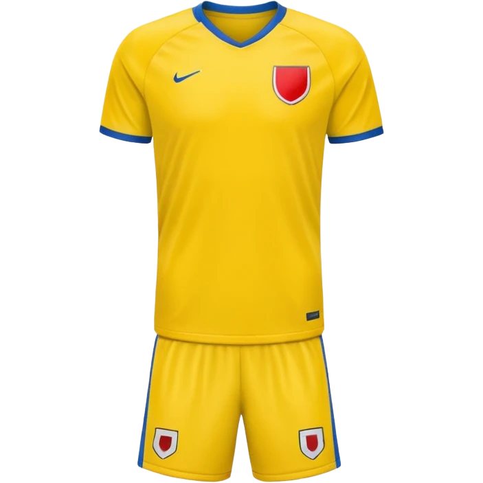 solid yellow plain soccer jersey emoji