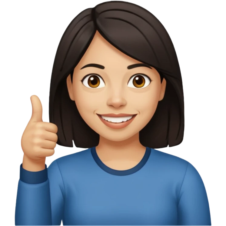 april ludgate trans femme indian slightly darker skin thumbs up emoji