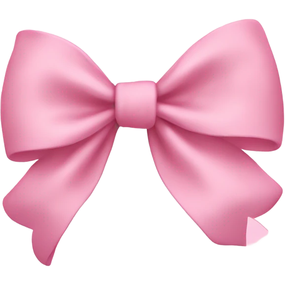 Baby pink bow emoji