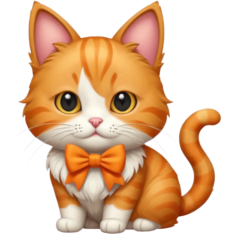 cat with a bow emoji