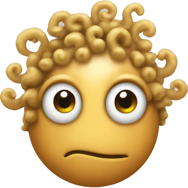 slug with curly hair  emoji