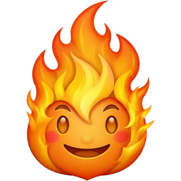 As un fuego de lado  emoji