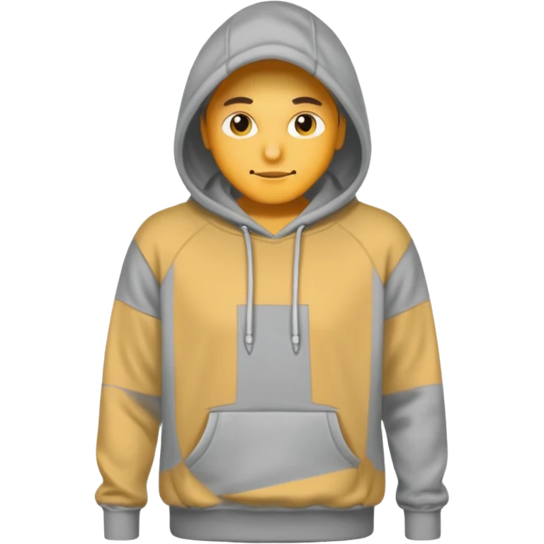 plain grey hoodie emoji