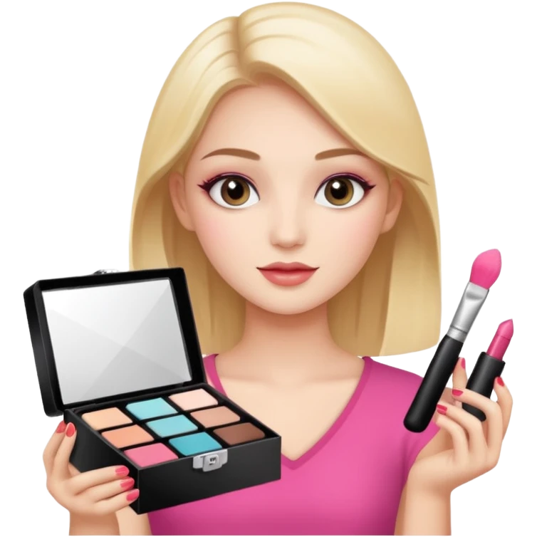 beauty box with beautiful girl emoji